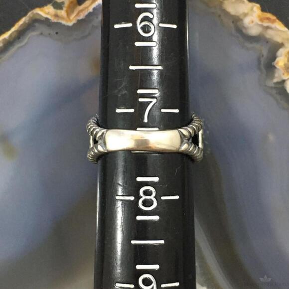 Carolyn Pollack Vintage Sterling Oval Brown Agate Decorated Ring For Women - Picture 10 of 10